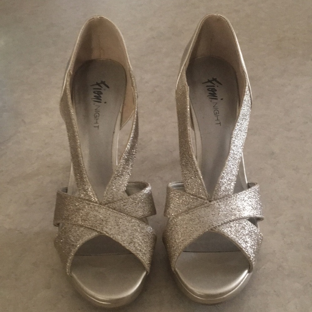 Golden party shoes